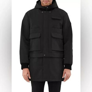 TUMI MENS FLEX JACKET SIZE MEDIUM THREE PART JACKET removable hood water resist